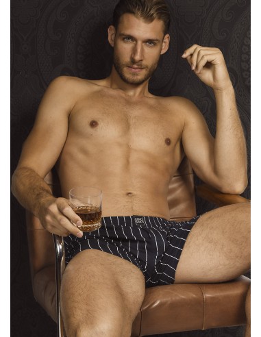 Gino Santi Heren Klassieke boxer Navy