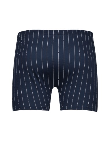 Gino Santi Heren Klassieke boxer Navy Pin Stripe