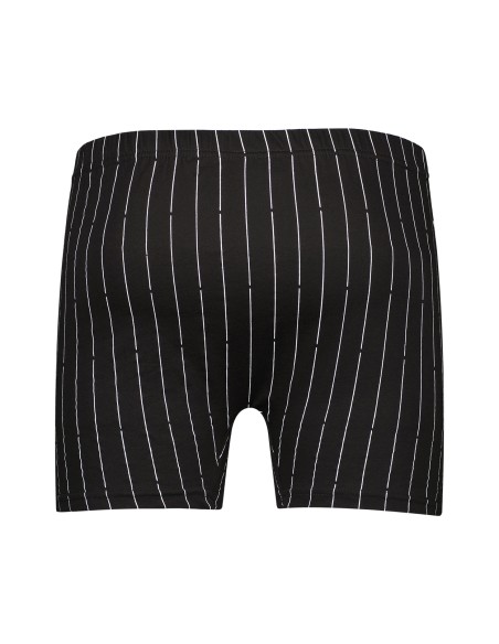 Gino Santi Heren Klassieke boxer Zwart Pin Stripe