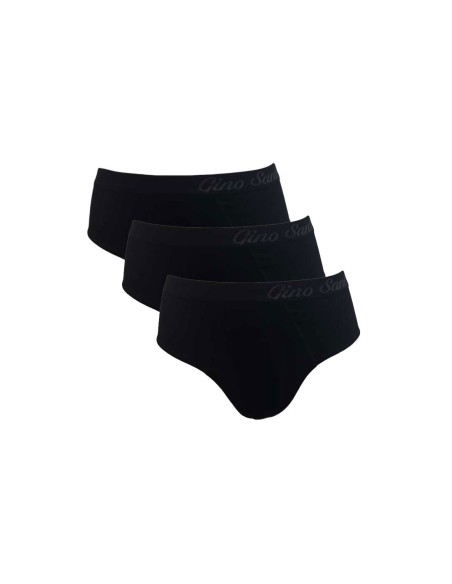 Gino Santi Heren Midi Slip 3-pack Zwart