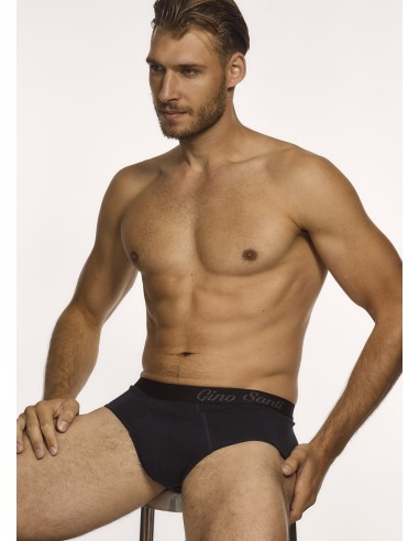 Gino Santi Heren Midi Slip 3-pack Zwart