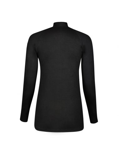 Gino Santi Dames Thermal Shirt Viloft lange mouw zwart