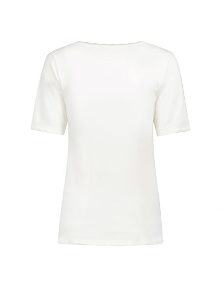 Gino Santi Dames Thermal Shirt Lace wit