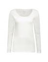 Gino Santi Dames Thermal Shirt Lace lange mouw wit