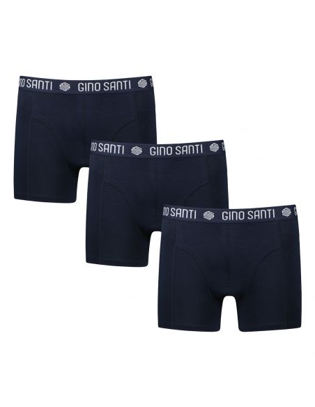 Gino Santi Heren Boxershort Comfort Cotton 3-pack Navy