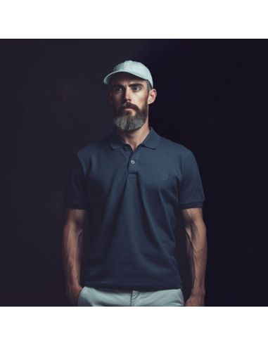 Gino Santi Heren Polo Basic Navy