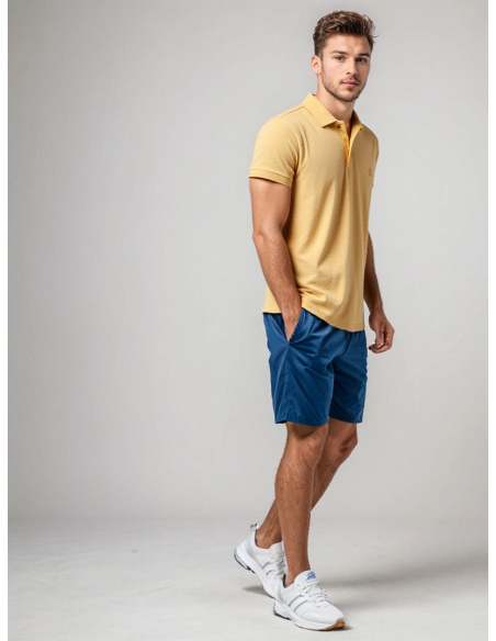 Gino Santi Heren Polo Comfort Camel