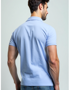 Gino Santi Heren Polo Comfort Blauw 2
