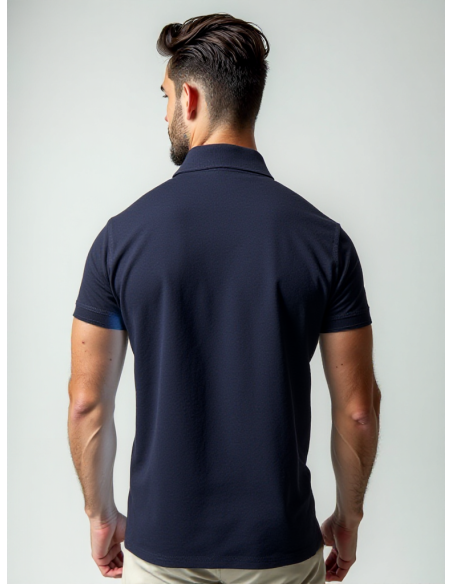 Gino Santi Heren Polo Smart Cotton Navy