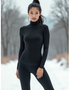 Gino Santi Dames Thermal Broek Zwart 2