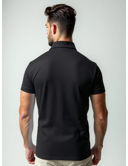 Gino Santi Heren Polo Basic Zwart