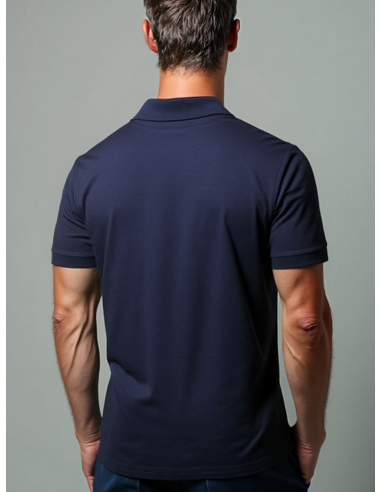 Gino Santi Heren Polo Basic Navy