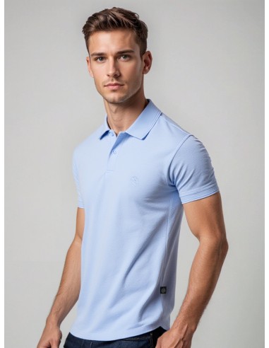 Gino Santi Heren Polo Smart Cotton Blauw