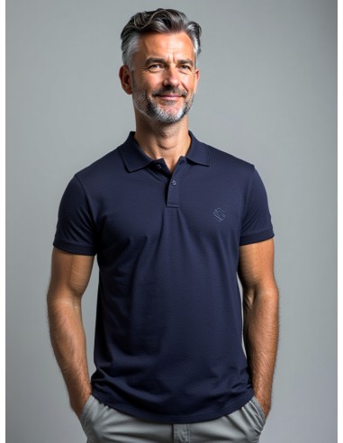 Gino Santi Heren Polo Smart Cotton Navy