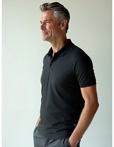 Gino Santi Heren Polo Basic Zwart