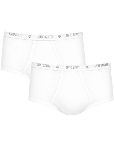 Gino Santi Heren Classic Maxi 2-pack Wit
