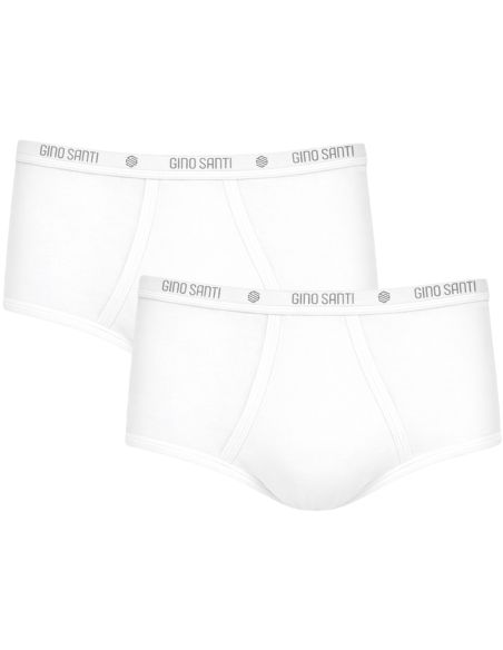 Gino Santi Heren Classic Maxi 2-pack Wit