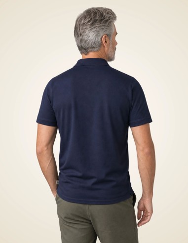 Gino Santi Heren Polo Smart Cotton Navy