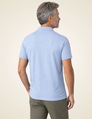Gino Santi Heren Polo Smart Cotton Blauw