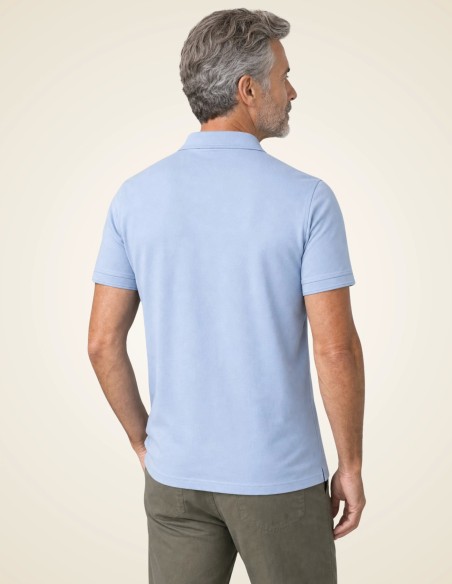 Gino Santi Heren Polo Smart Cotton Blauw