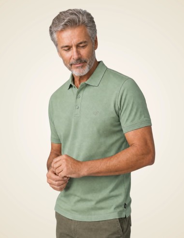 Gino Santi Heren Polo Smart Cotton Groen