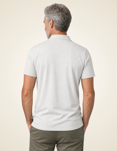 Gino Santi Heren Polo Smart Cotton Grijs