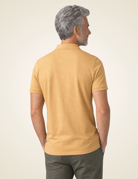 Gino Santi Heren Polo Smart Cotton Camel