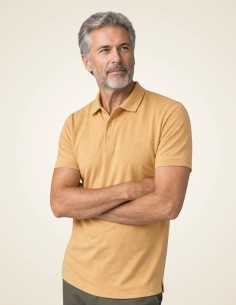 Gino Santi Heren Polo Comfort Camel 2