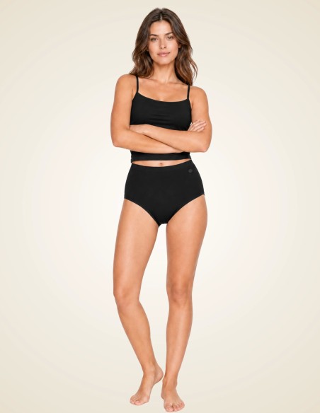 Gino Santi Dames Senza High Waist Slip Zwart
