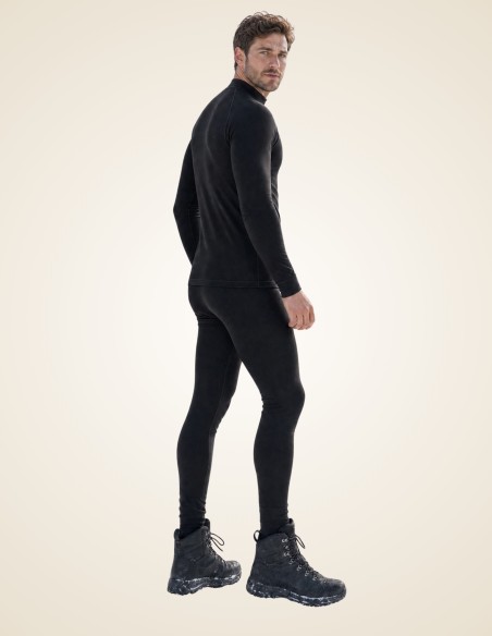 Gino Santi Heren Thermal Broek Zwart